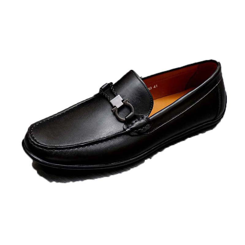 Herren Mokassins Leder Braun Elegant
