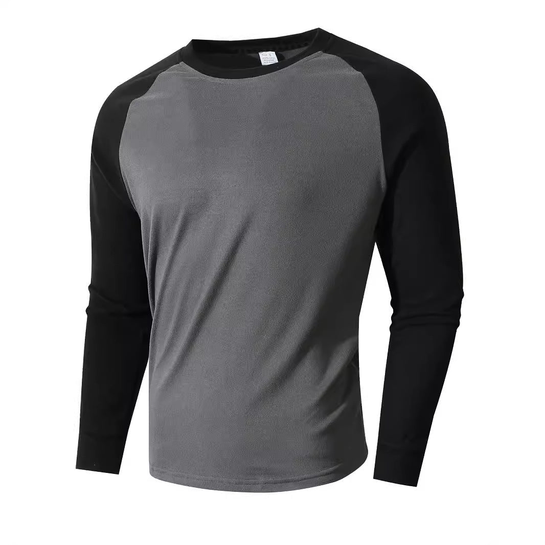 Herren Sportshirt Langarm Raglan Ärmel Modern