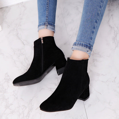 Damen Stiefeletten Elegant Reißverschluss Weich Lederobermaterial - BerlinGlamour