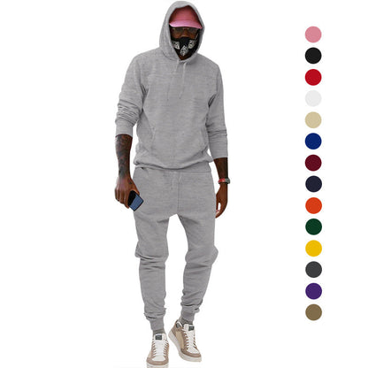 Herren Sportswear Set Hoodie Jogginghose Casual Grau - BerlinGlamour