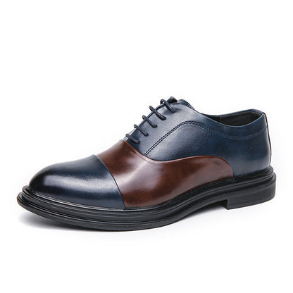 Elegante Damen Schnürschuhe Leder Schwarz Höhe Schuhe