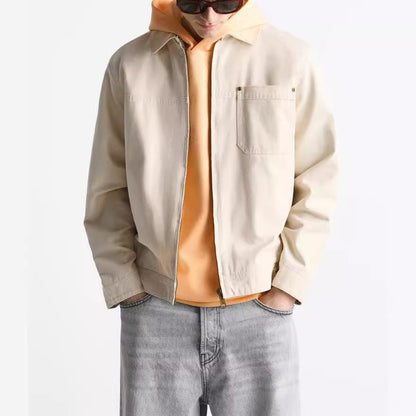 Herren Freizeitjacke Lässig Casual Baumwolle - BerlinGlamour
