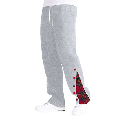 Bequeme Herrenhose Karomuster Freizeit Hose