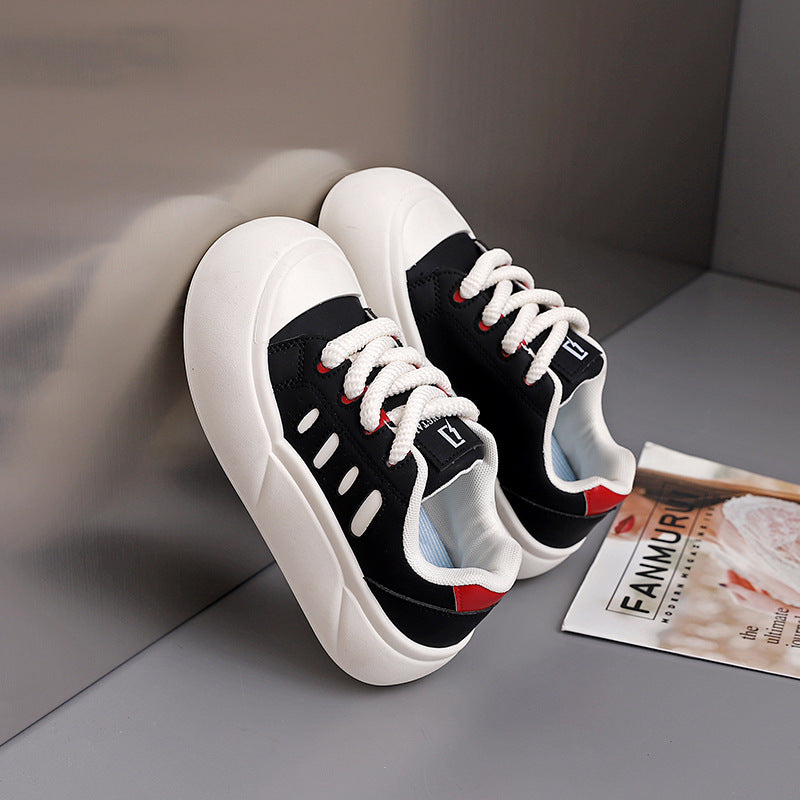 Damen Sneaker Sportlich Atmungsaktiv Mit Dicker Sohle