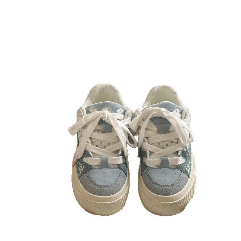 Damen Sneaker Atmungsaktiv Blumenmuster Modisch