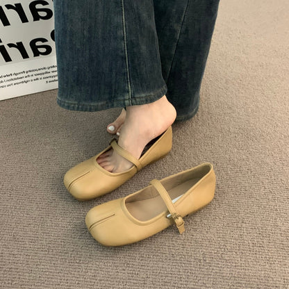 Damen Ballerinas Elegant Komfortabel mit Riemchen