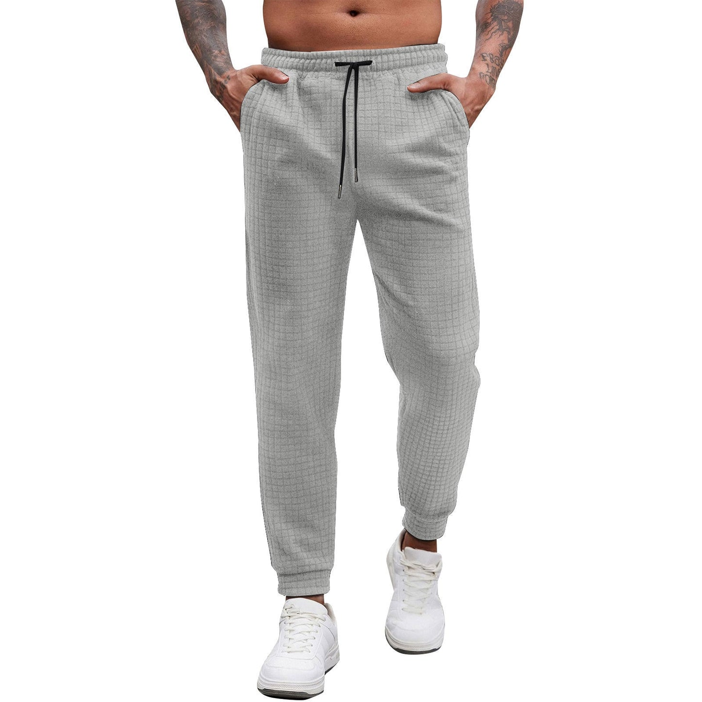 Herren Sweatpants Bequem Elastisch Mit Struktur