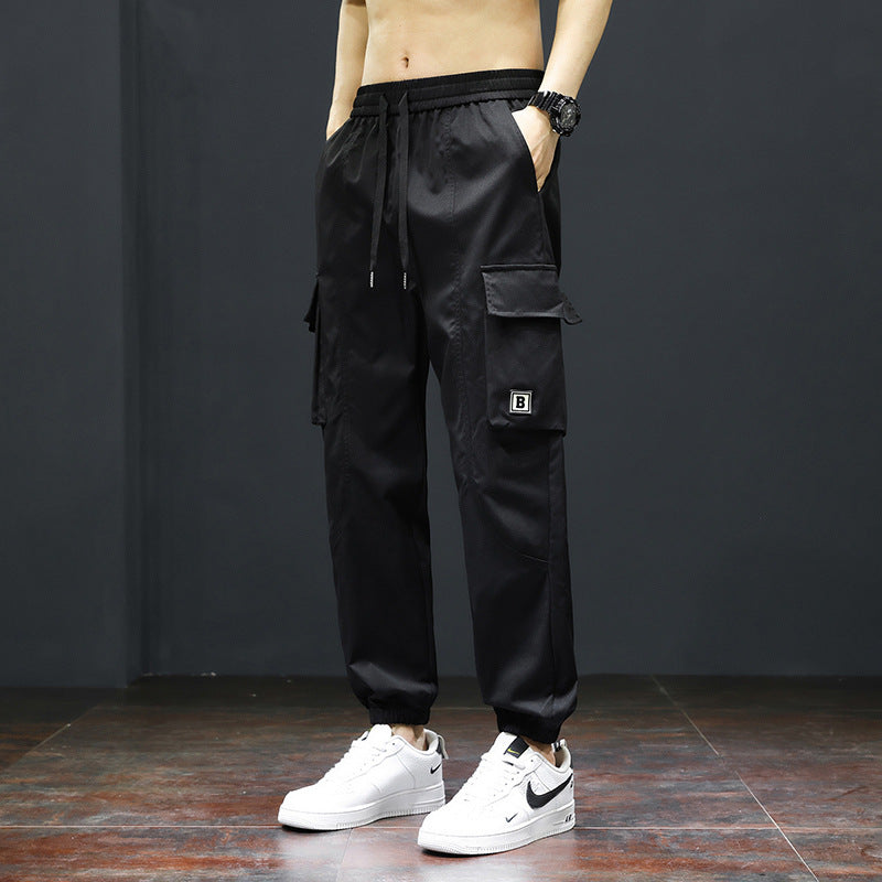Herren Cargo-Hose mit Taschen Verstellbar Bequem