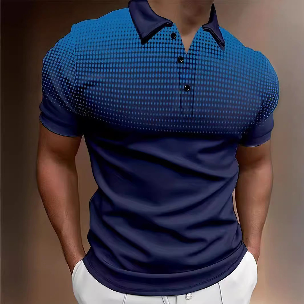 Herren Poloshirt Modernes Punktmuster SlimFit - BerlinGlamour