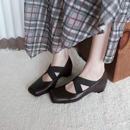 Damen Ballerinas Bequem Elegant Weich