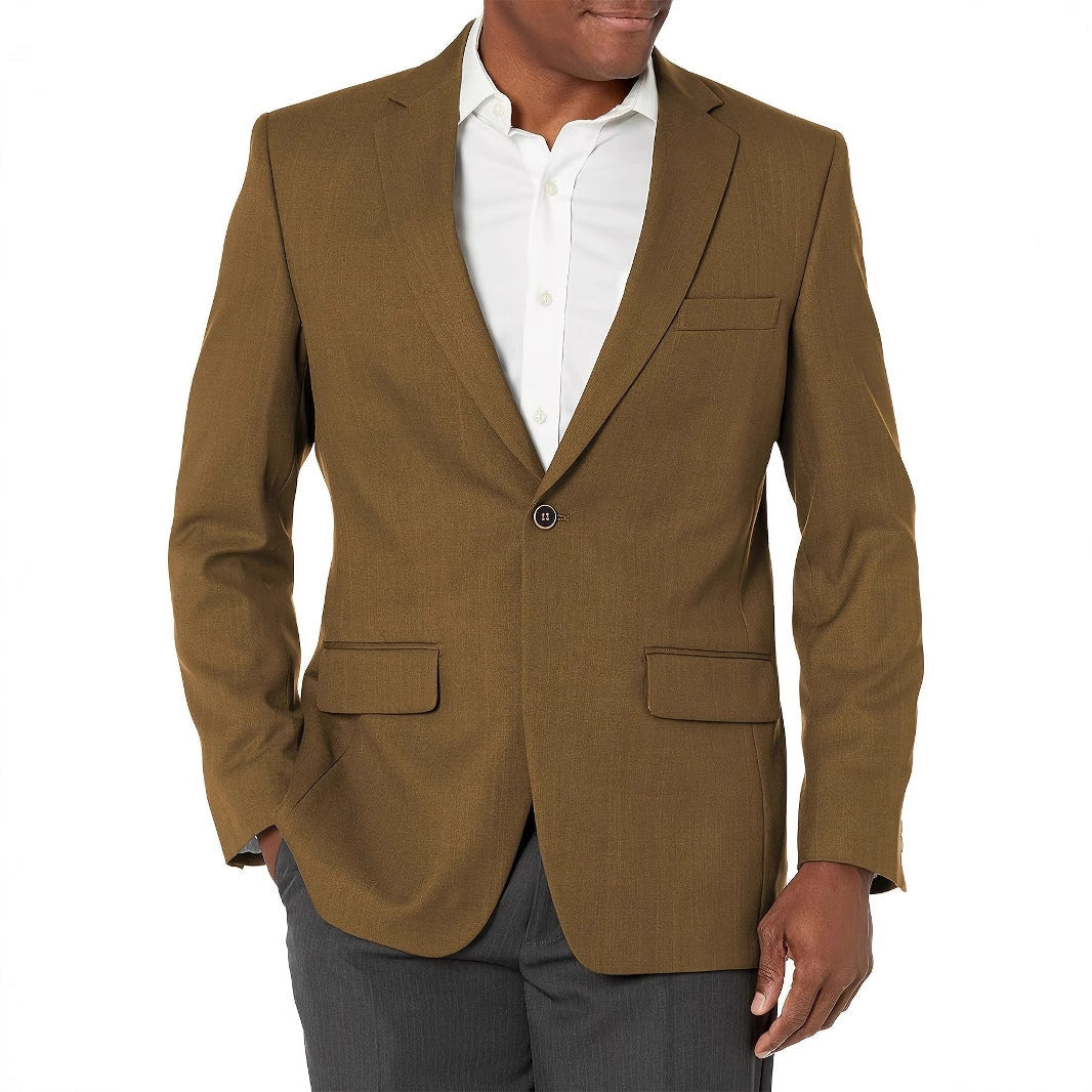 Herren Anzug Blazer Modern Slim Fit Schwarz
