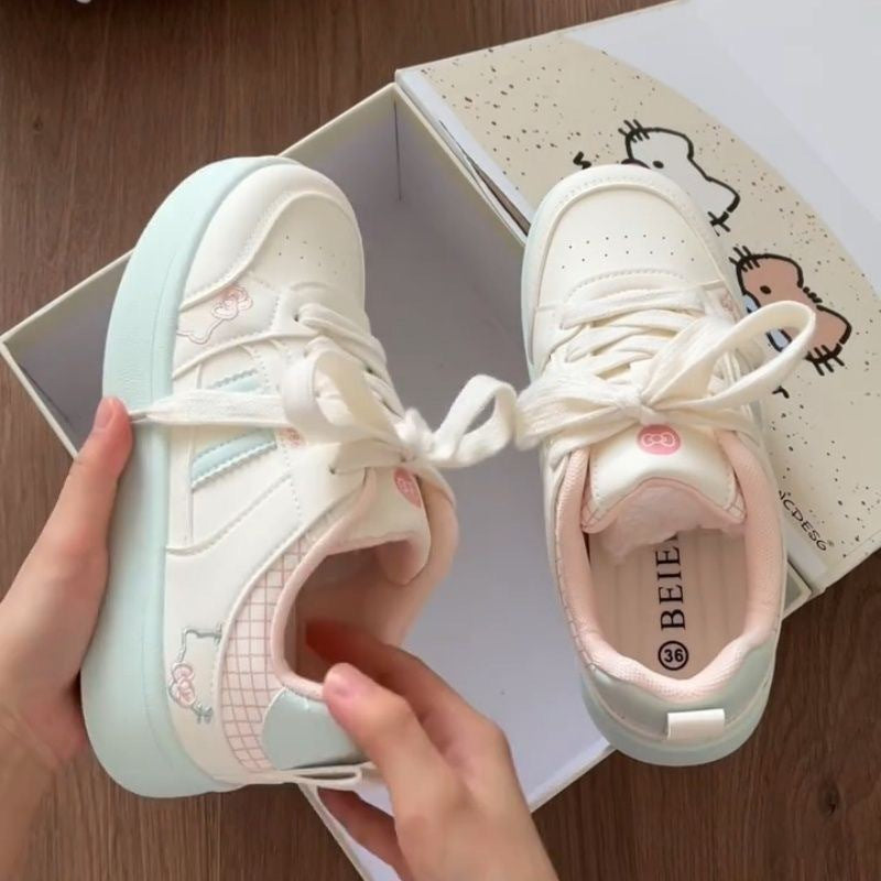 Damen Sneaker Bequem Verspielt Luftpolsterung
