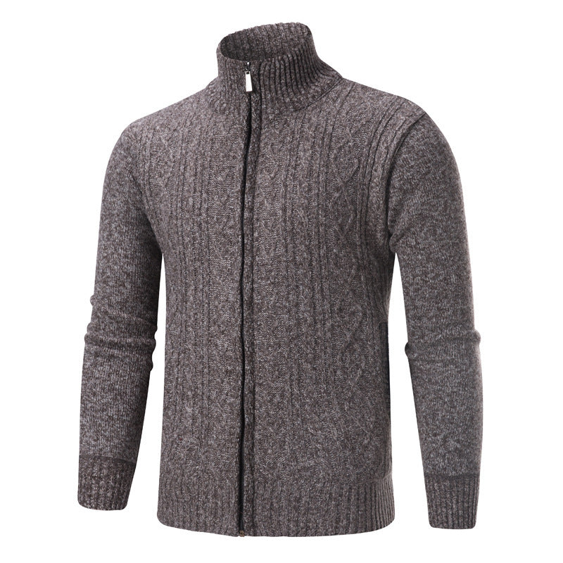Herren Strickpullover Stehkragen Modern Trendy