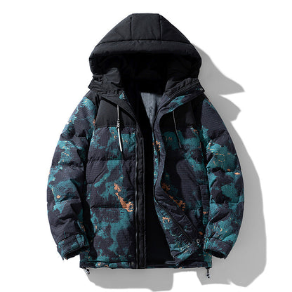 Herren Winterjacke Warm Pufferjacke Funktionell