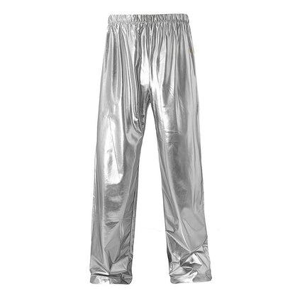 Glänzende Herren Trainingshose Sport Hose Stretch