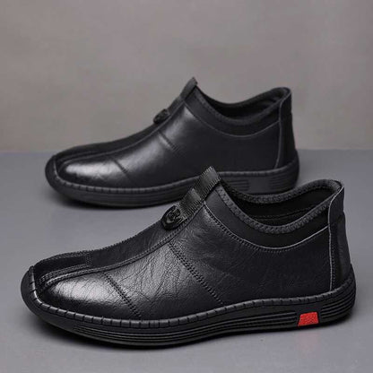 Damen Leder Slipper Bequem Elastisch Mit Weichem Innenfutter