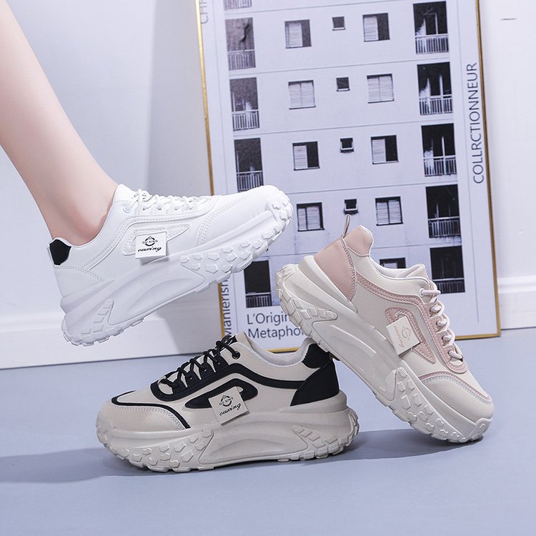 Damen Sneaker Chunky atmungsaktiv Laufsohle Komfort