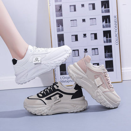 Damen Sneaker Chunky atmungsaktiv Laufsohle Komfort