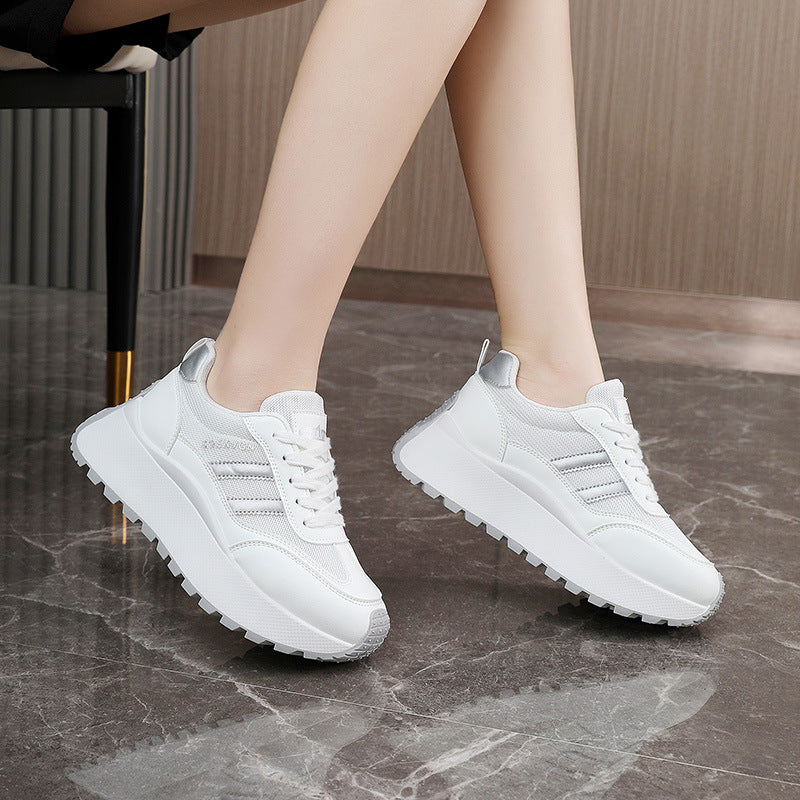 Damen Sportliche Plateau Sneaker Hoch Modern Frauen Schuhe