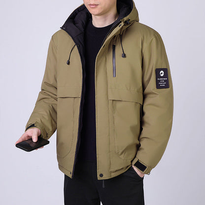 Herren Outdoor-Jacke Isoliert Wasserdicht Winter
