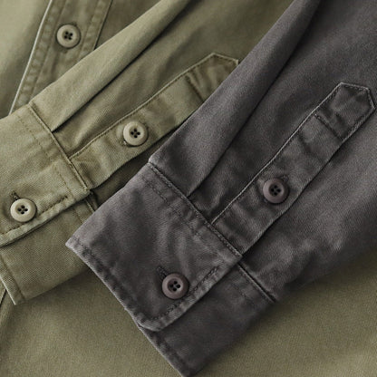 Herren Hemdjacke Modern mit Brusttaschen Praktisch