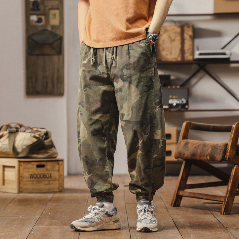 Bequeme Herren Jogginghose Camouflage Grau - BerlinGlamour
