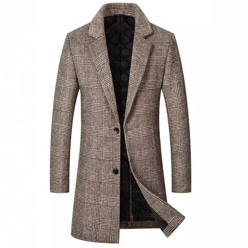 Herren Wintermantel mit Innenfutter Warm