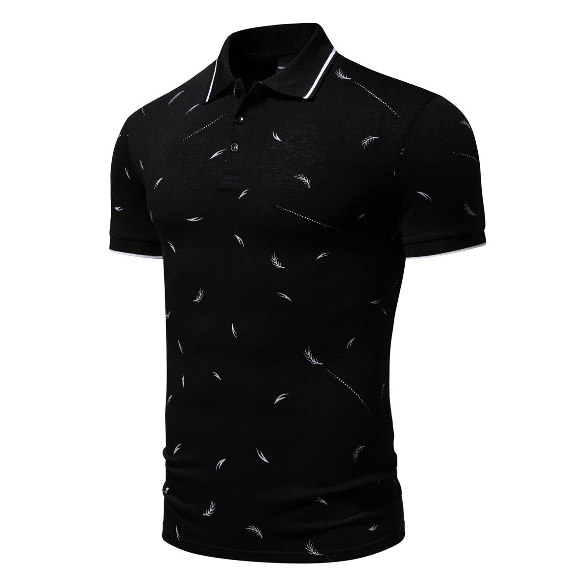 Herren Poloshirt Modern mit Druck Baumwolle Hochwertig