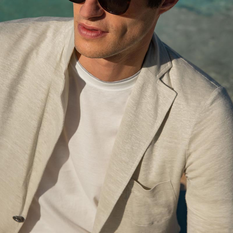 Herren Blazer Lässig Atmungsaktiv Mit Taschen Modern