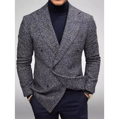 Herren Blazer Doppelreihig Elegant Modern