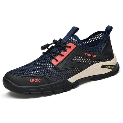 Damen Sport Sneaker Atmungsaktiv Schnellverschluss Laufschuhe