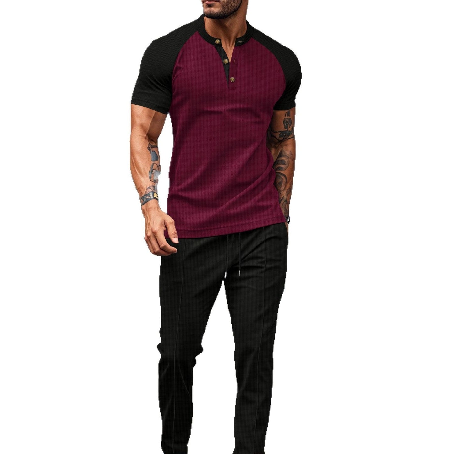 Herren Kurzarmhemd Sportlich Elegant Modern