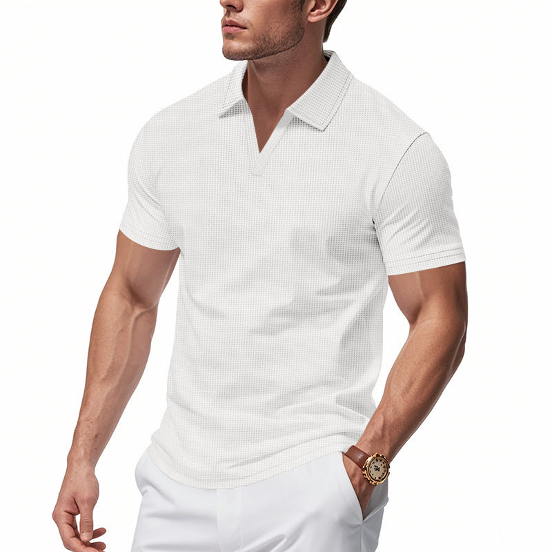 Herren Poloshirt Strukturmuster Stilvoll Modern Berlin