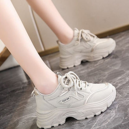 Damen Sneaker Chunky Bequem Robust Mode