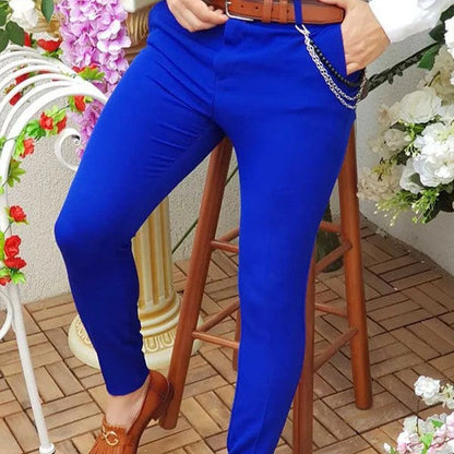 Herren Sommerchino Bequem Elastisch Mit Taschen - BerlinGlamour