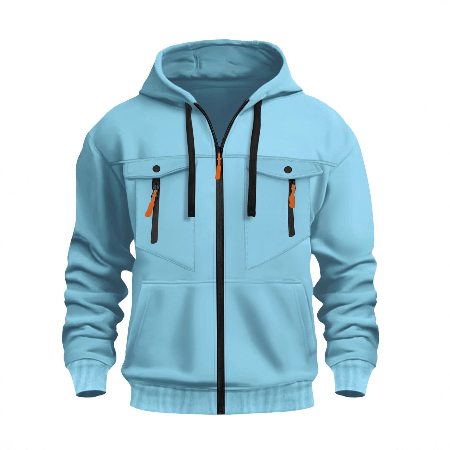 Herren Outdoor-Jacke Wasserdicht mit Reißverschlusstaschen Funktionell - BerlinGlamour