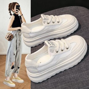 Damen Sneaker Dicke Sohlen Hochwertig Modisch