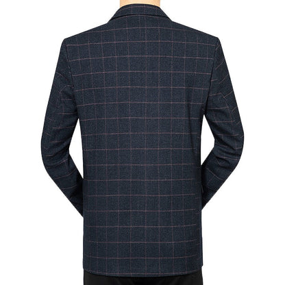 Herren Blazerjacke Karomuster Modern Elegant