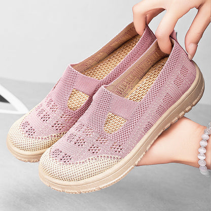 Damen Sneaker Komfortabel Luftig Durchbrochenes Design