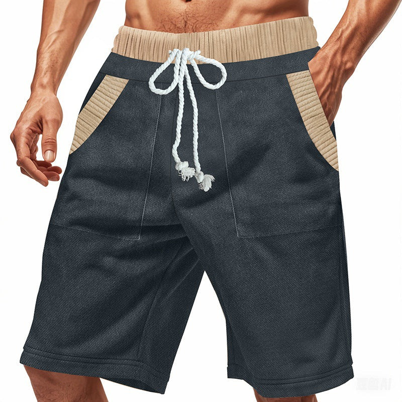 Herren Shorts Lockere Freizeitshorts mit Taschen Sommer