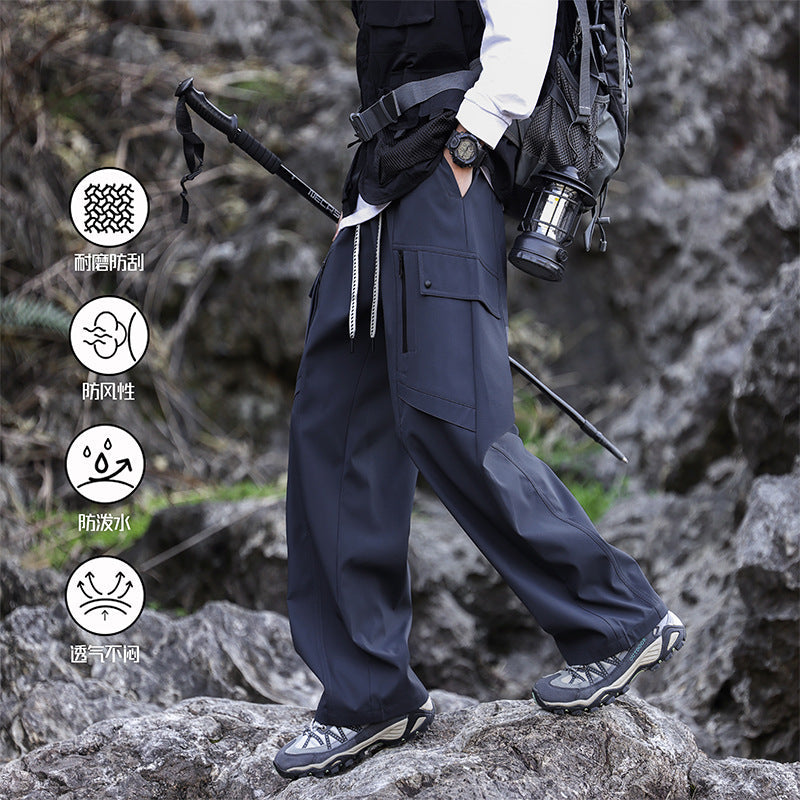 Herren Wanderhose Multifunktional mit verstellbarem Bund und Taschen - BerlinGlamour