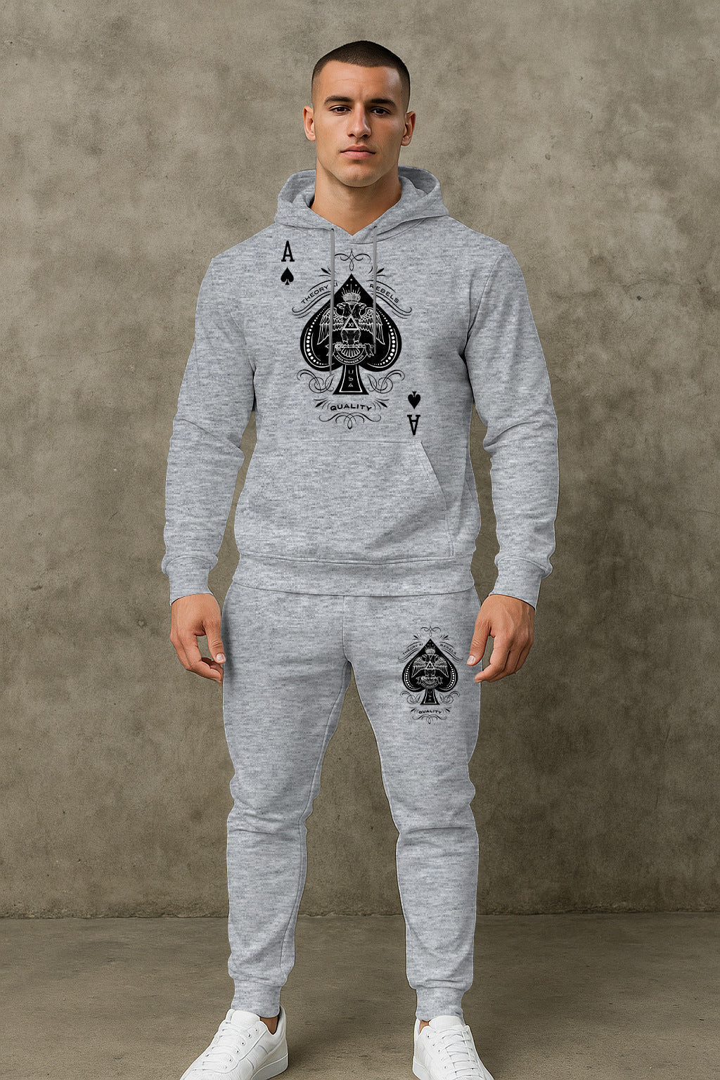Herren Hoodie Sportlich mit Grafik-Design