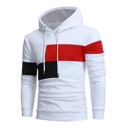 Herren Kapuzenpullover Sportlich Farbblock Design - BerlinGlamour