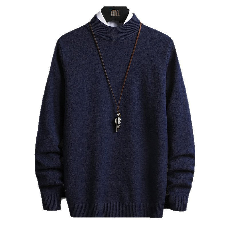 Herren Rollkragenpullover Weich Strick Qualität Modern
