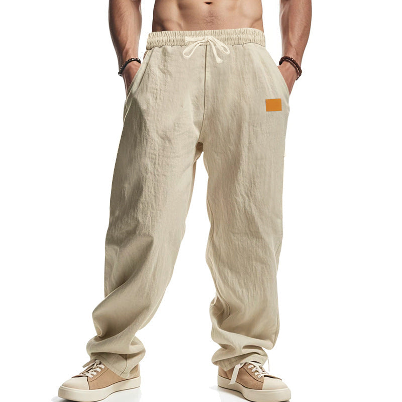 Moderne Leinenhose mit verstellbarem Kordelzug und praktischen Seitentaschen BerlinGlamour