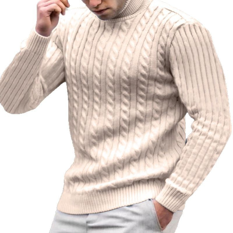 Herren Rollkragenpullover Weich Kuschelig Strick - BerlinGlamour