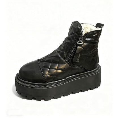 Damen Winterstiefel Plateau Warm Flauschig