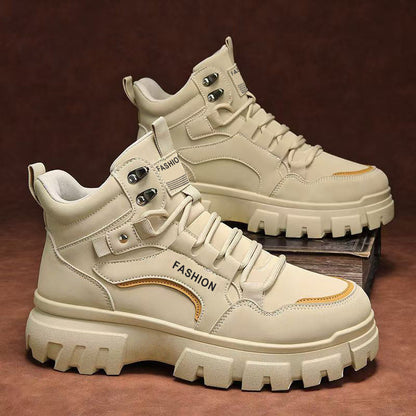 Damen High-Top Sneaker Robust Trendy Sohle Stabil - BerlinGlamour