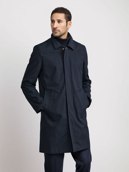 Herren Mantel Eleganter Wintermantel Mit Taschen