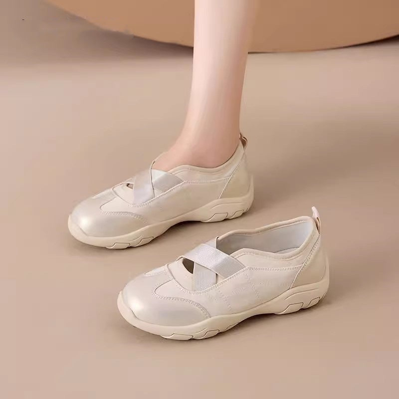 Damen Sneaker Slip-On Weich Bequem Elastisch - BerlinGlamour